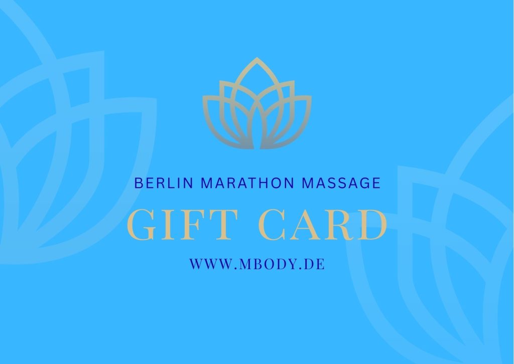 MBODY Massage eGift Card Berlin Marathon